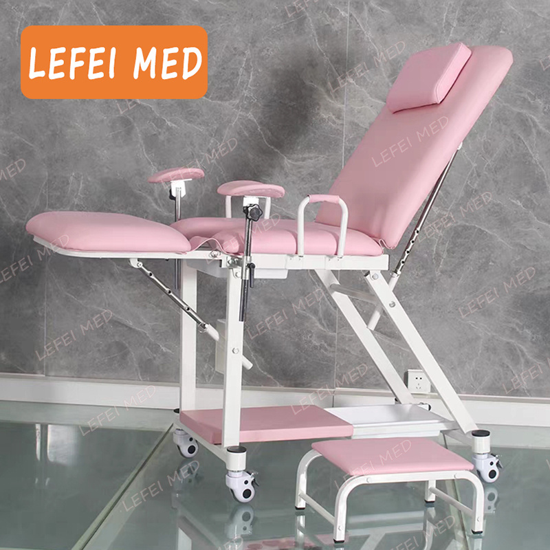 LF3225B Gynecological Examination Table gynecological examination table hospital furniture examination chair with stirrup