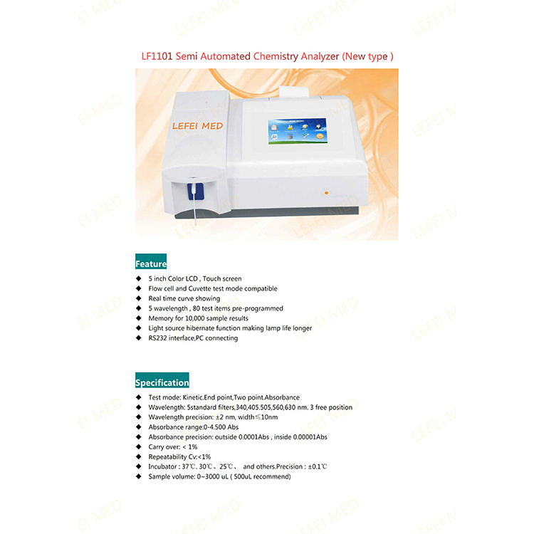 Advanced biochemical analysis system/ semi automated biochemistry analyzer/laboratory biochemistry equipment price