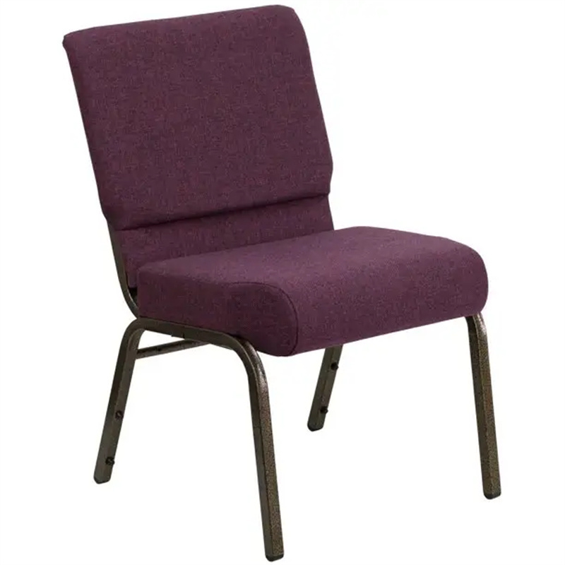 Manufacture New Design Theater Furniture Padded Church Chairs Soft Mold Foam Cushion Iron Frame Church Chairs For Sale