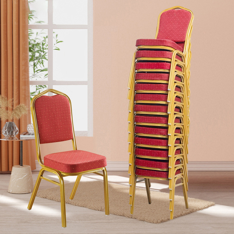 Factory Supplies Low Prices High Quality Stackable Wedding Chair Hotel Restaurant Indoor Wedding Red Banquet Chair