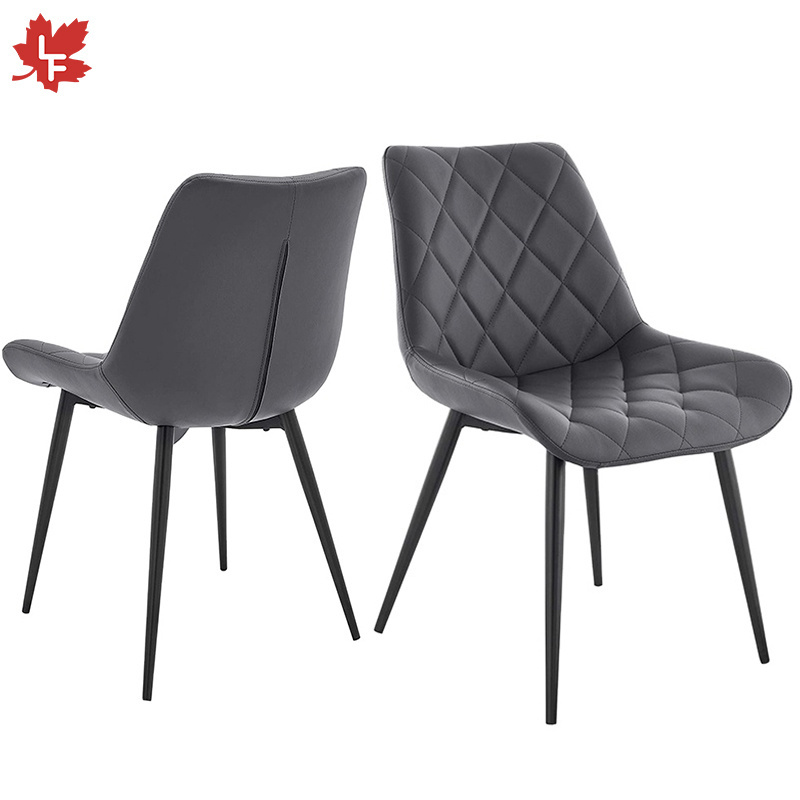 Wholesale Factory Cheap Modern Nordic Kitchen Restaurant Chair Living Room Furniture Sillas PU Leather Dining Chairs