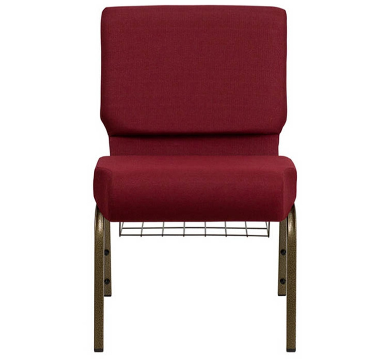 Hot Cheap Padded Red Church Chairs Metal Church Chair For Pew New Used Chairs For Church