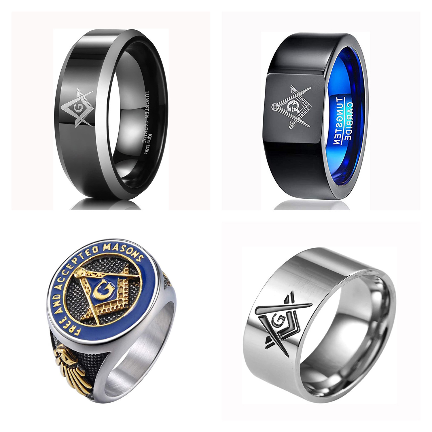 Past Master Masonic Signet Wholesale Vintage Women Stainless Syeel Wedding Cheap Championship Gold Plated Masonic Ring For Men