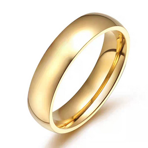 Stainless steel plain gold band ring,plain gold wedding bands ring jewelry