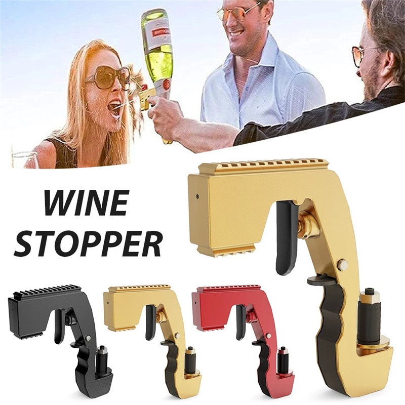 Portable Beer Gun Bar Party Champagne Spray Gun Birthday Wedding Champagne Pourer Ejector Feeding Drink Squirt Gun