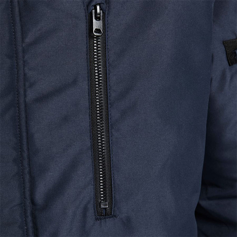 LF Storm Cuffs Zip Enclosure Snap Button Placket Patch Pockets Drawstring Toggle Men Hooded Parka