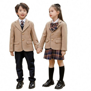 LF Classical Casual Breathable Kids School Uniform Anti Pilling Fitness Youth Blazer Primary School Uniform