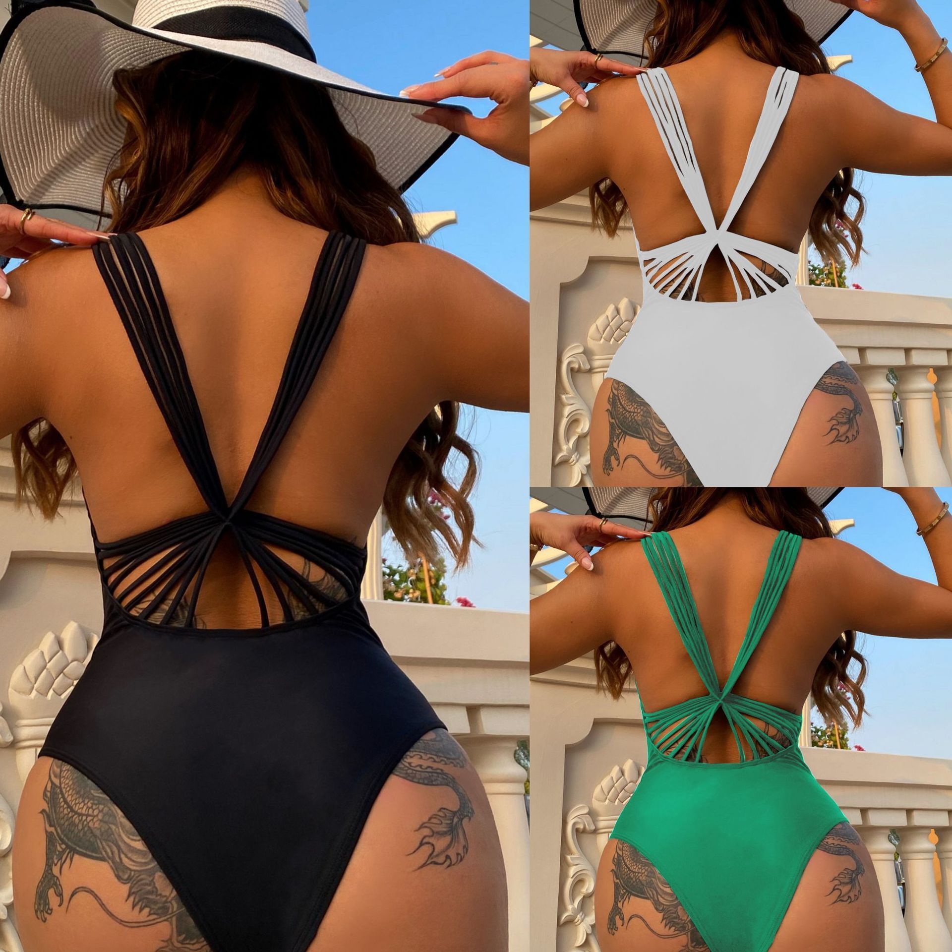 The newest one piece set women swimwear wholesale bikini swimwear women sexy