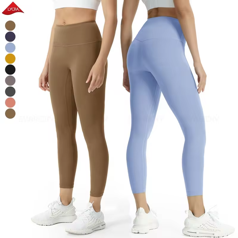 Women Breathable High Waist Gym Tights Elastic Band Design No Camel Toe Yoga Fitness Leggings For Women High Quality