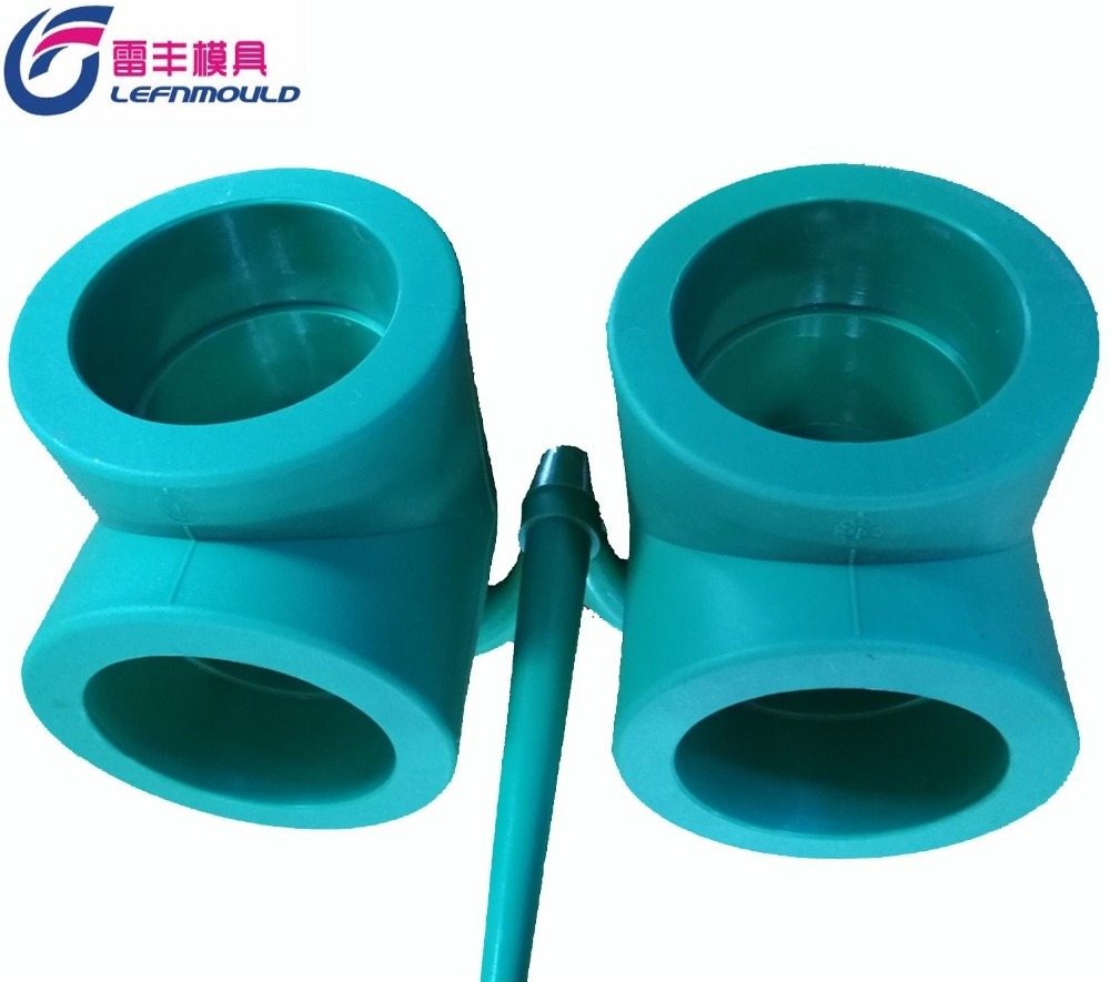 PVC plastic injection collapsible core pipe fitting mould