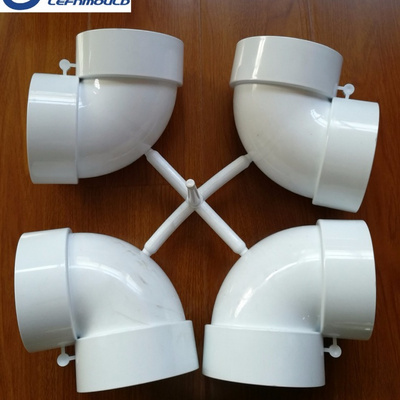 PVC plastic injection collapsible core pipe fitting mould