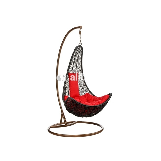 Luxury Rattan wicker Hanging egg chair for hot sale rattan swing