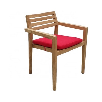 Outdoor Furniture dining set teak wooden chair with cushion