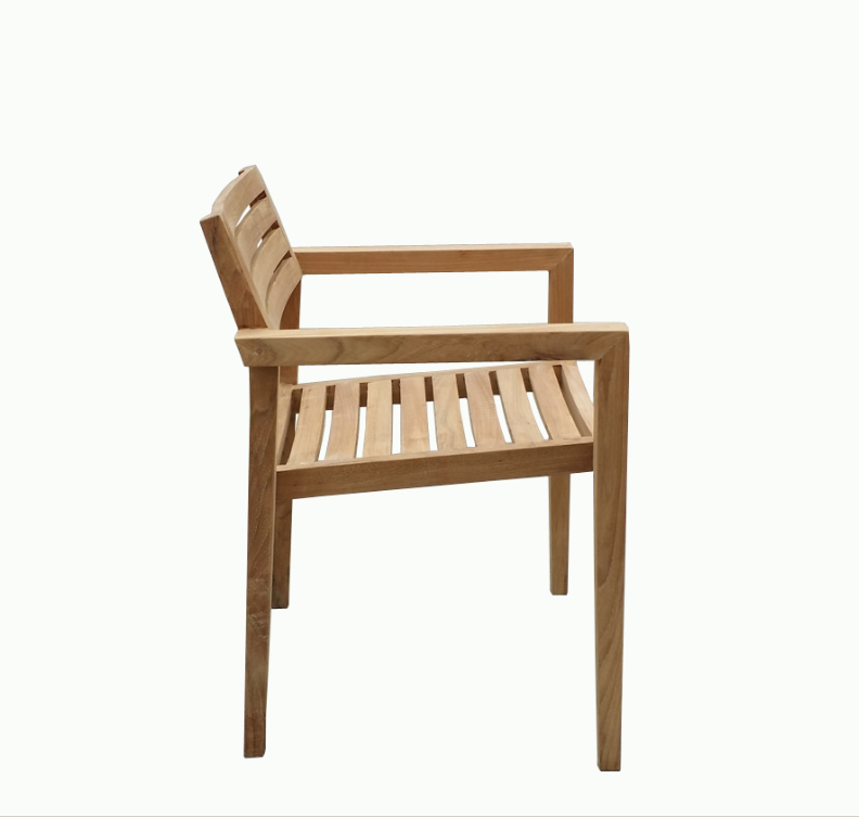 Outdoor Furniture dining set teak wooden chair with cushion