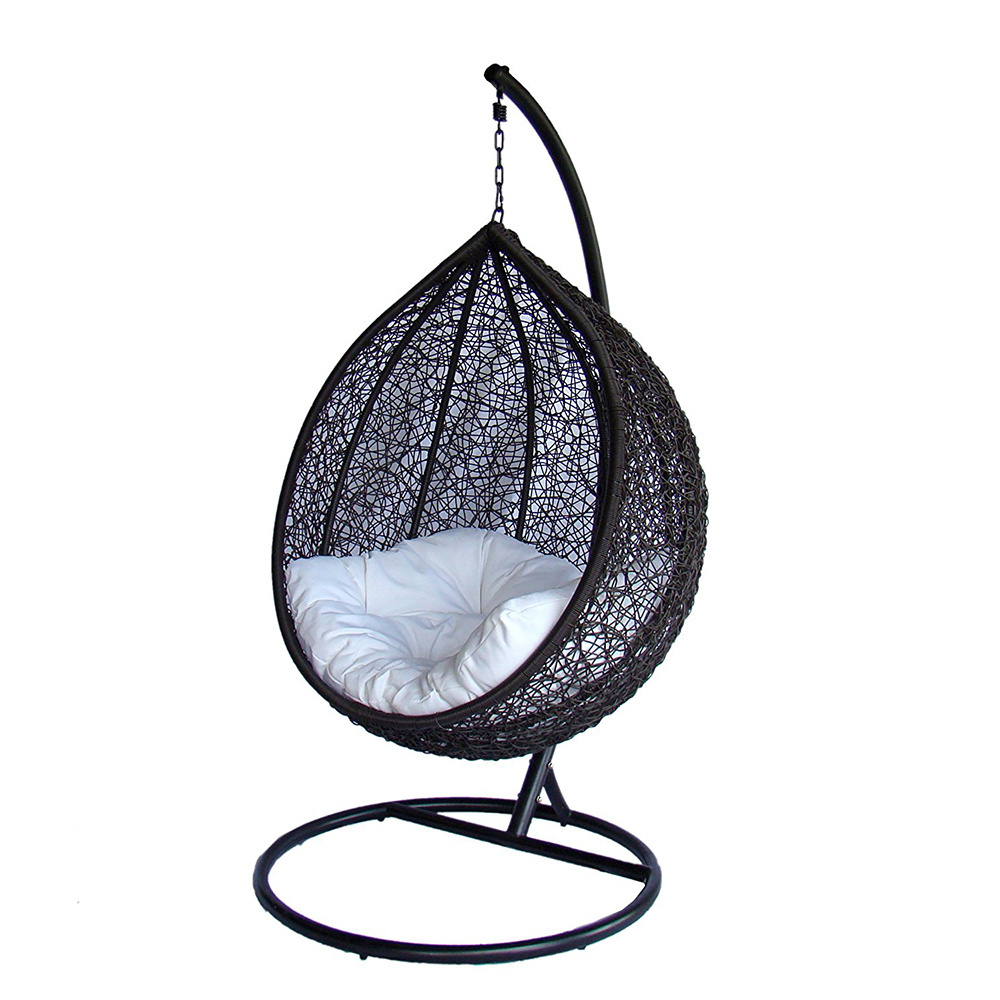 Outdoor patio wicker garden swing chairs