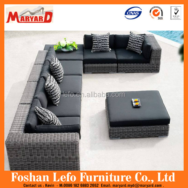 Garden leisure conversation sofa set outdoor sectional sofa patio furniture