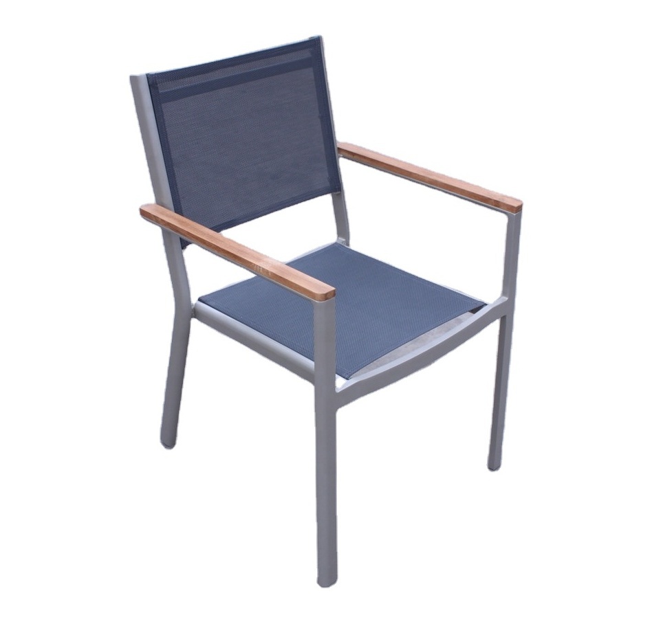 Outdoor Furniture Garden Dining Patio Aluminum Frame Sling Mesh Chair