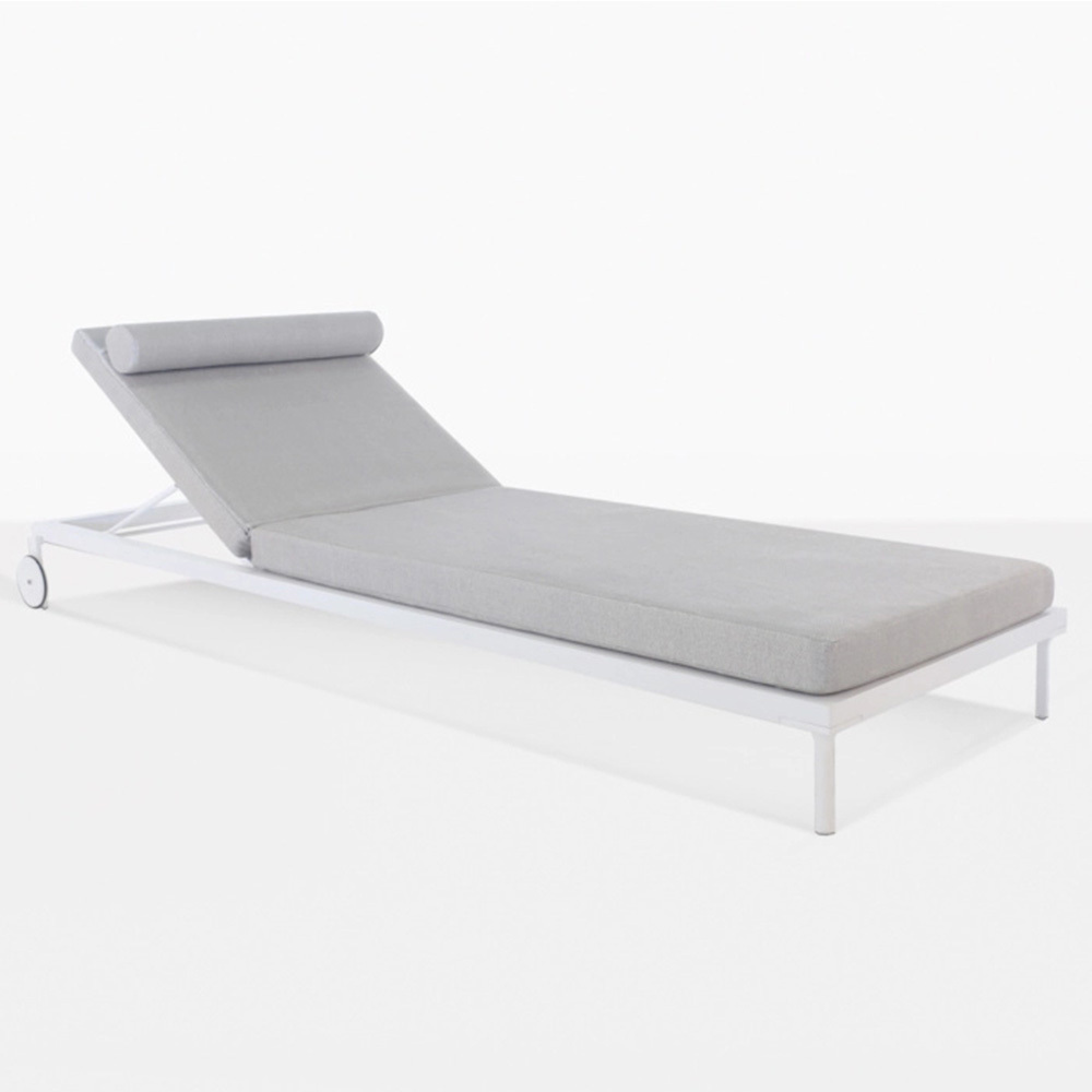 Patio Pool Outdoor Power-Coated Aluminum Chaise Lounge