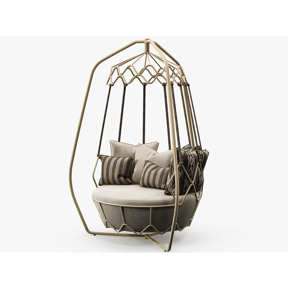 Outdoor garden furniture aluminum egg swing chair hanging chair