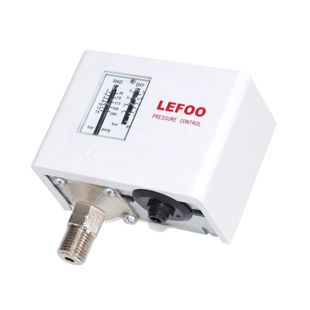 LEFOO LF55 CE certified refrigeration pressure switch for water pump,steam boiler