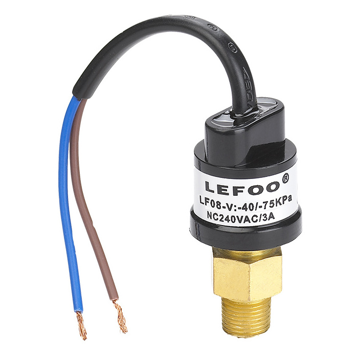 LEFOO LF08 Vacuum Pressure Switch for Air Compressor,copper connection Air conditioning pressure switch