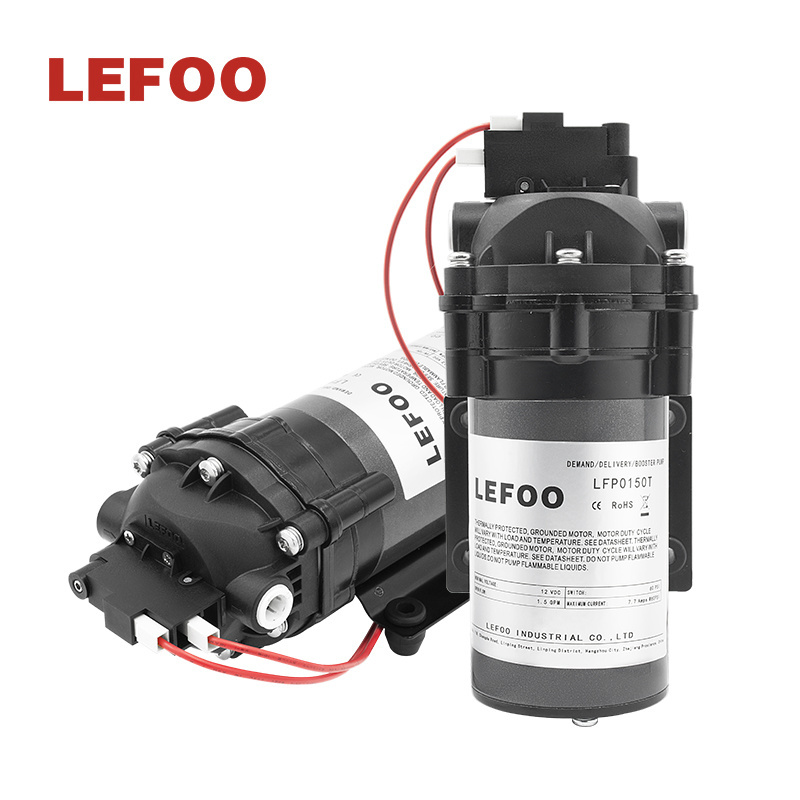 LEFOO Lefoo 12V DC Water Cleaning purification drinking diaphragm pressure pump Demand Delivery Pump RV water pump