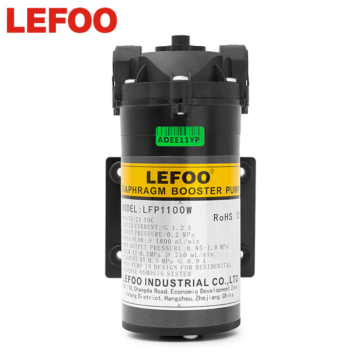 LEFOO 24V 100gpd ro booster pump diaphragm water pump ro water purifier pressure membrane pump