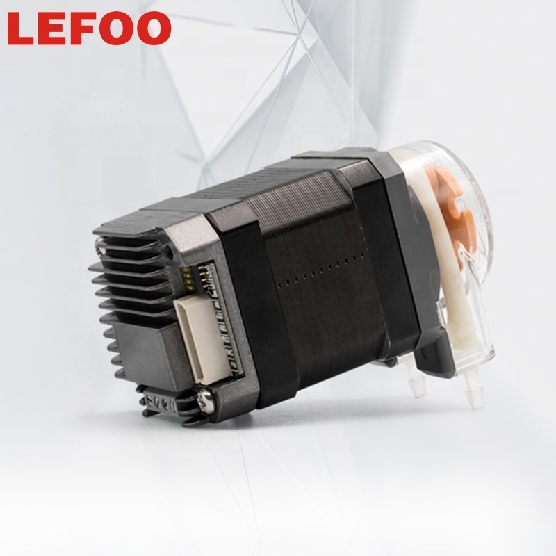 LEFOO Stepper Motor Peristaltic Pump manufacturer Three Rollers Beverage Dispensing Pump Dosing Pump 12V