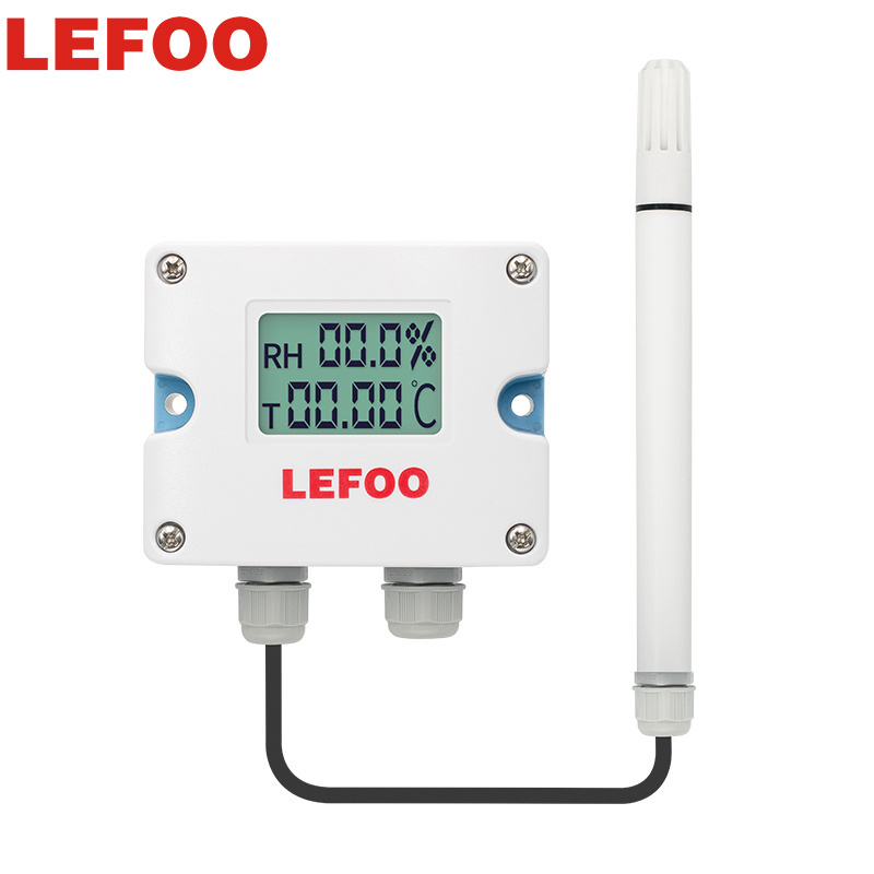 LEFOO wall-mounted fast response LCD Display Temperature and Humidity Transmitter sensor for HVAC