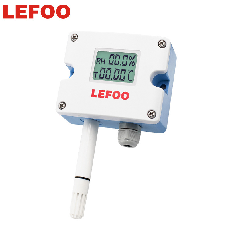 LEFOO wall-mounted fast response LCD Display Temperature and Humidity Transmitter sensor for HVAC