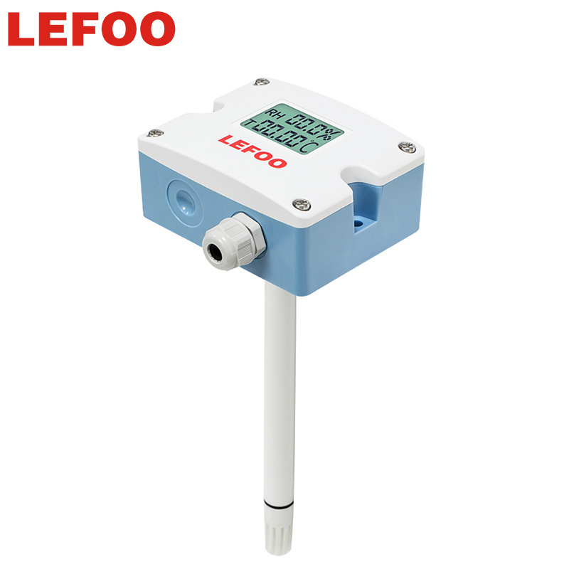 LEFOO wall-mounted fast response LCD Display Temperature and Humidity Transmitter sensor for HVAC