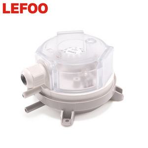 LEFOO HVAC Differential Pressure Switch 50~5000pa Waterproof Heating Ventilation Furnace Vent Air Pressure Switch