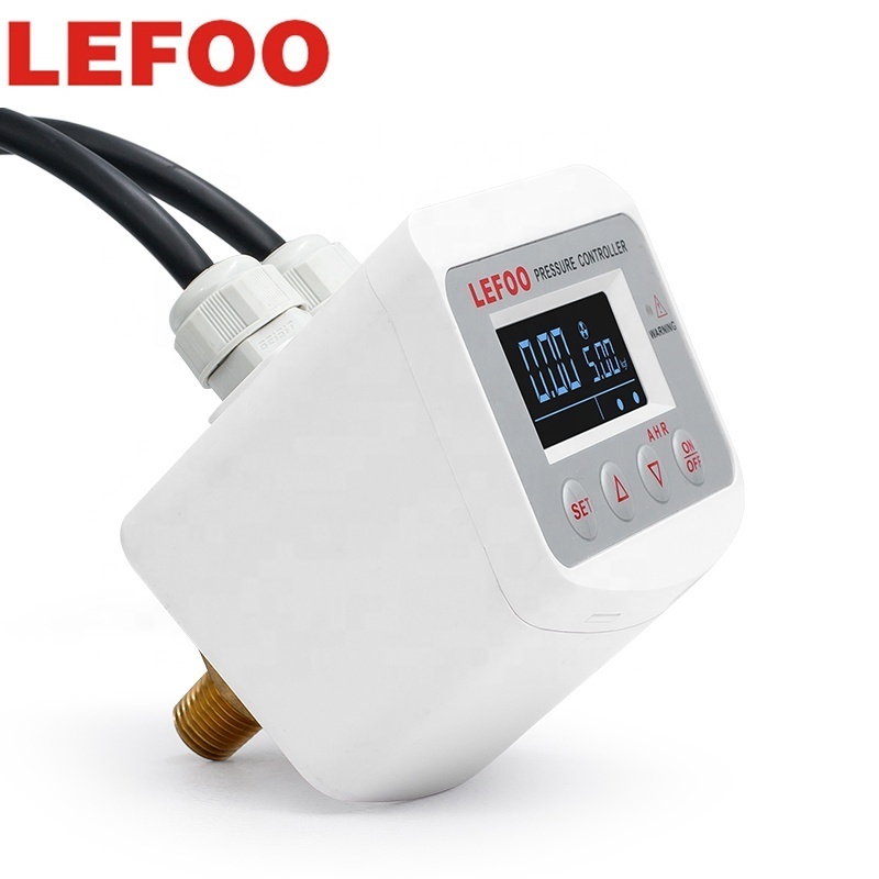 LEFOO high quality 220VAC Intelligent digital display air pressure controller pressure switch for Vacuum pump