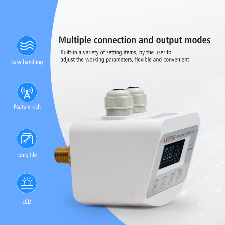 LEFOO Digital Pressure Switch 220V/110V Power Supply Adjustable Pressure Controller Digital Pressure Switch with LCD Display