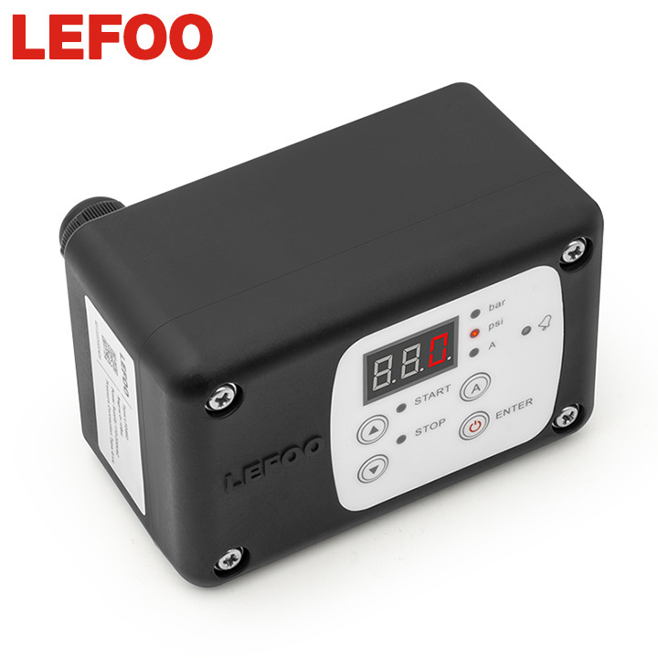 LEFOO 110-220VAC alarm electronic digital display air pressure automatic control switches for air compressor water pump