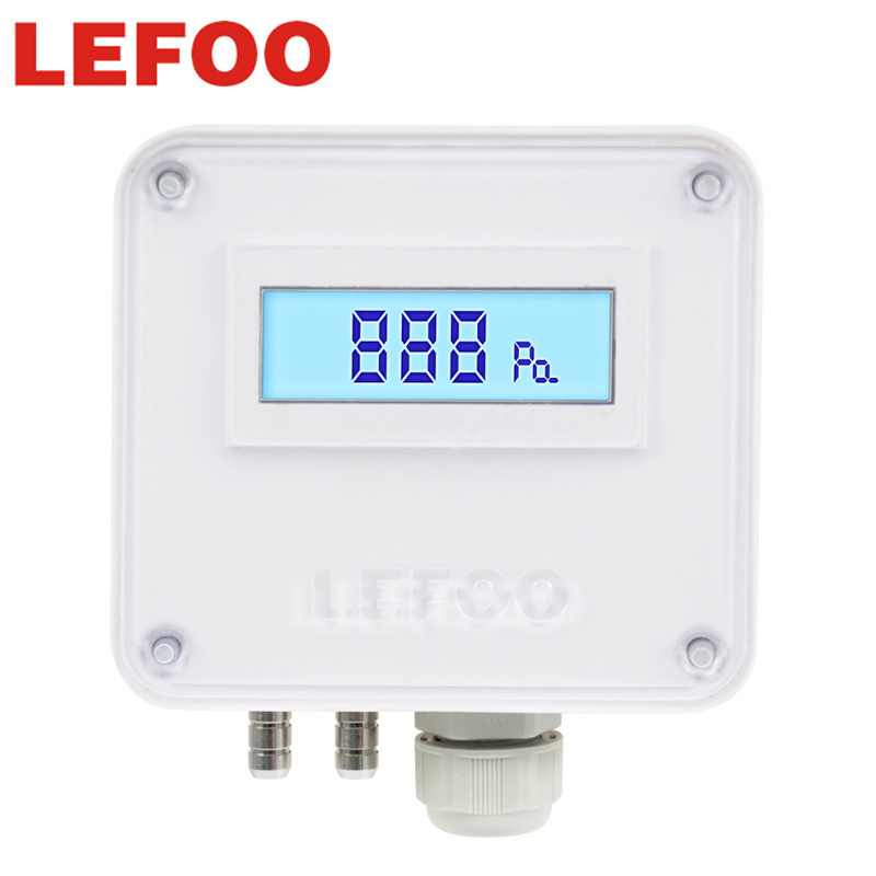 LEFOO Capteur de transmetteur de pression d'air de gaz neutre de cvc differentiel numerique LCD de haute precision