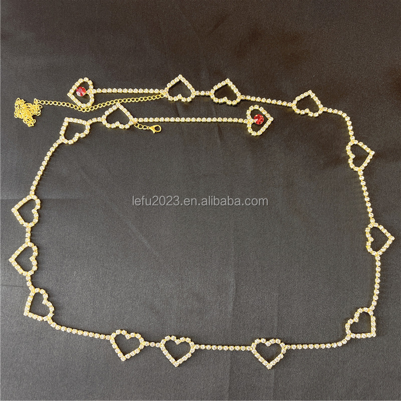 Belly chain jewelry Custom name gold plated diamond belly chain silver plated customized waist chain