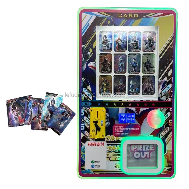 New design Card Twist Game Machine Card Dispenser Toy Capsule Vending Machine