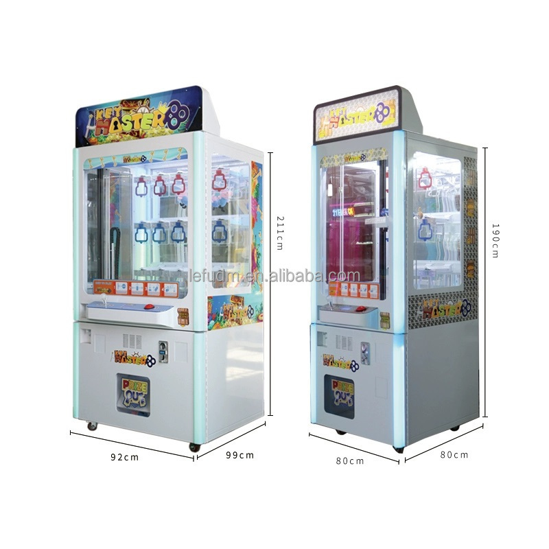 2023 Popular 15 Slots Key Master Coin Operated Golden Key Prize Vending Golden Key Master for Arcade Game Center