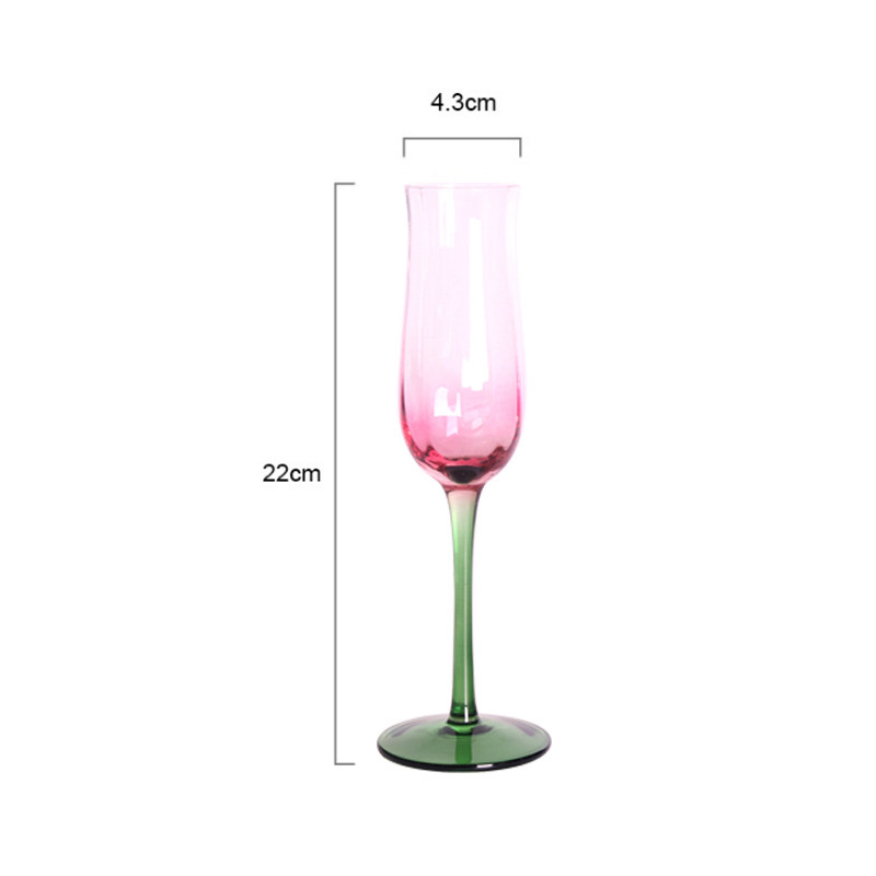 Creative medieval wine glass artificially blown red gradient wine glass pink 330 red wine glass goblet goblets