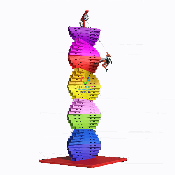 Factory sale outdoor adventure playground equipment kids fitness rock climbing wall