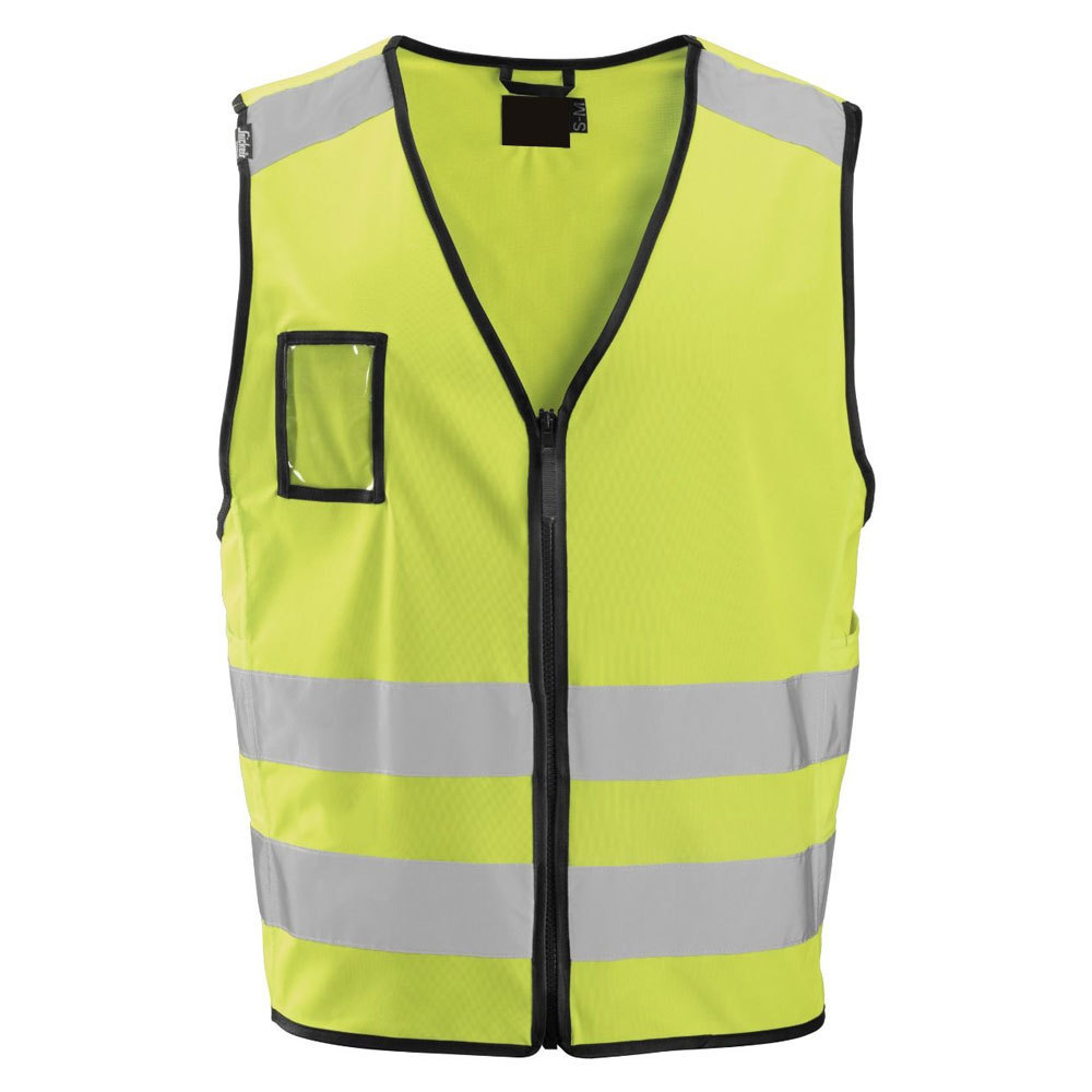 Custom Printed Logo & Label High Visibility Reflective Safety Vest Waistcoat Men With Multi Pockets Working Vest