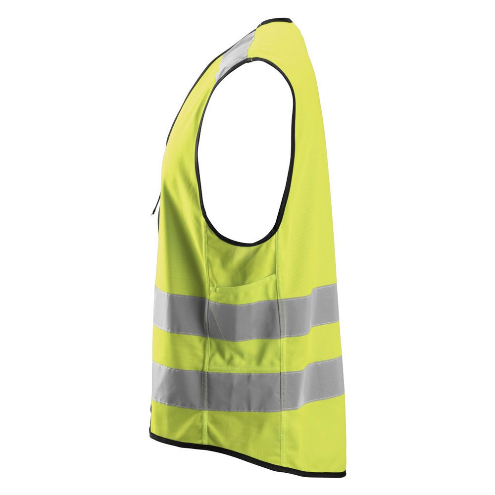 Custom Printed Logo & Label High Visibility Reflective Safety Vest Waistcoat Men With Multi Pockets Working Vest