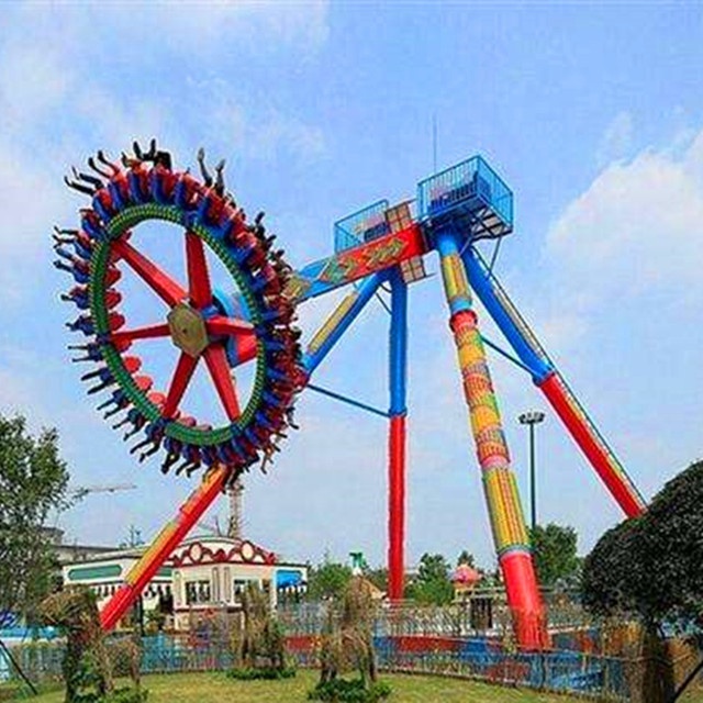 Amusement Park rotating big frisbee swing hammer pendulum rides amusement parks