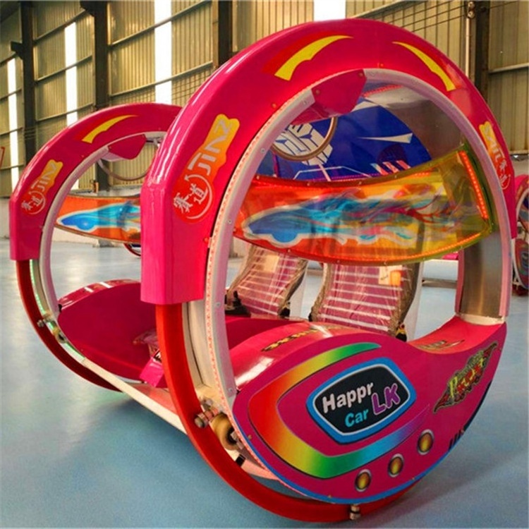 Children Adults Amusement 360 Rolling Swing Led Happy Le Bar Car