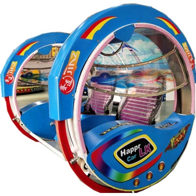 Children Adults Amusement 360 Rolling Swing Led Happy Le Bar Car