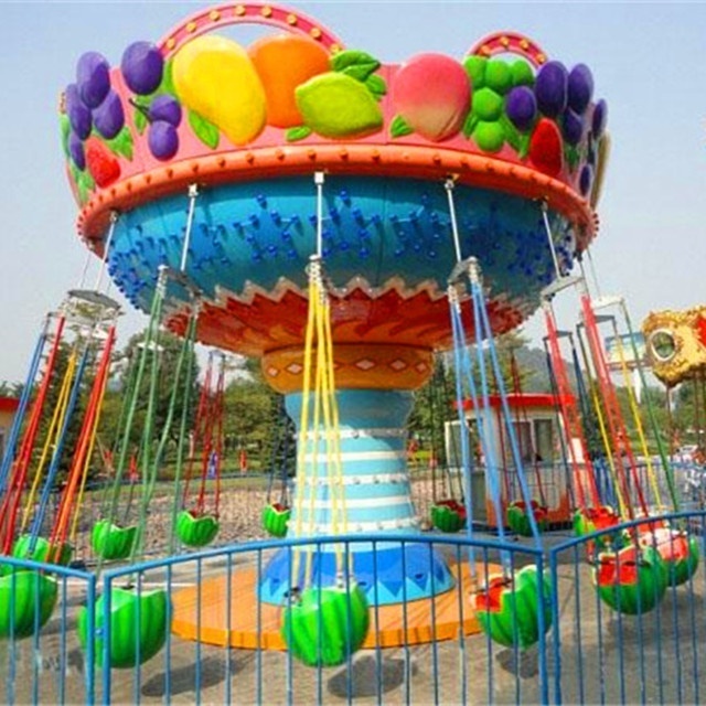 Thrilling Amusement Park Attraction Carnival Swing Rotating 36 Seats Flying Chair Ride fli chair