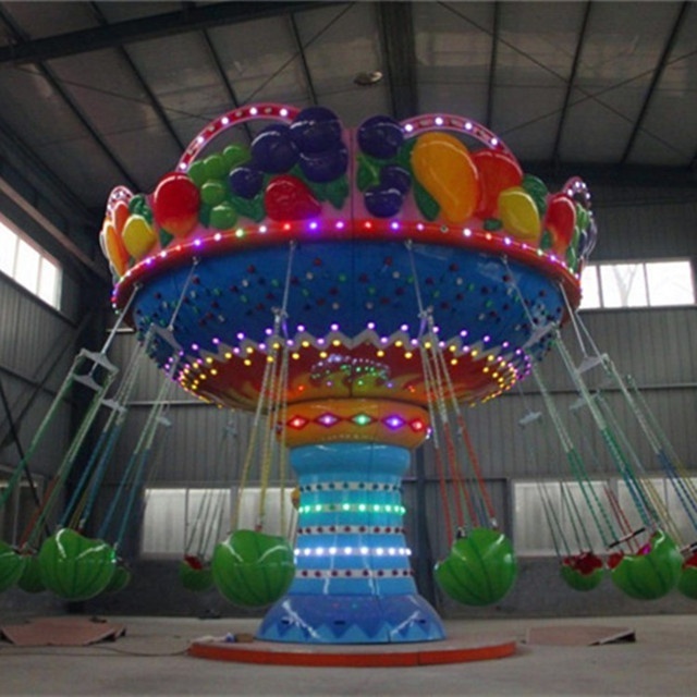 Thrilling Amusement Park Attraction Carnival Swing Rotating 36 Seats Flying Chair Ride fli chair