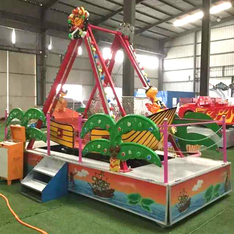 Kids Playground Shopping Mall Mechanical Games Portable City Park Rides Swing Mini Pirate Ship