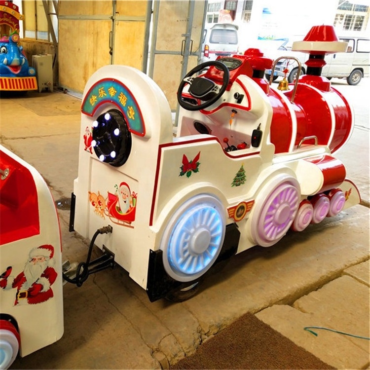 Amusement park games  christmas train children's amusement ride on train